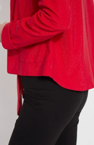 Lyssé Kendra Vegan Suede Jacket In Deep Red In Deep Red