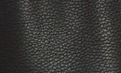 Thom Browne Mixed Media Leather & Wool Bomber Jacket In Black