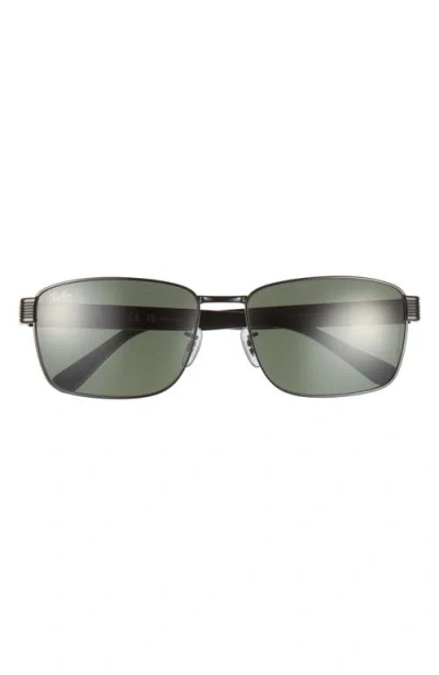 Ray Ban Ray-ban 62mm Square Sunglasses In Black