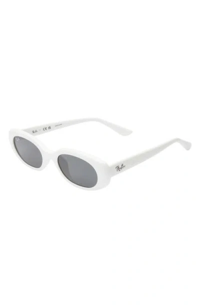 Ray Ban Rb4457d Bio-based Sonnenbrillen Weiss Fassung Grau Glas 55-19 In White