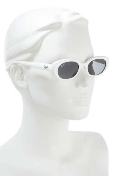 Ray Ban Rb4457d Bio-based Sonnenbrillen Weiss Fassung Grau Glas 55-19 In White