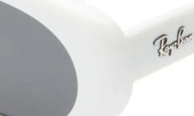 Ray Ban Rb4457d Bio-based Sonnenbrillen Weiss Fassung Grau Glas 55-19 In White