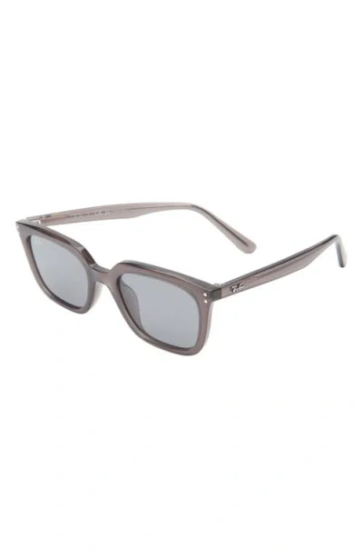 Ray Ban Ray-ban 54mm Square Sunglasses In Transparent Grey