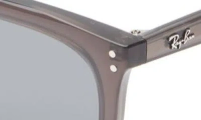 Ray Ban Ray-ban 54mm Square Sunglasses In Transparent Grey