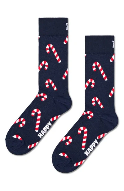 Happy Socks Assorted 3-pack Holiday Crew Socks Gift Set In Navy