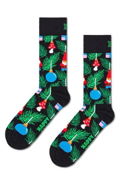 Happy Socks Assorted 2-pack Holiday Crew Socks Gift Set In Black