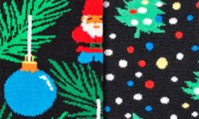 Happy Socks Assorted 2-pack Holiday Crew Socks Gift Set In Black