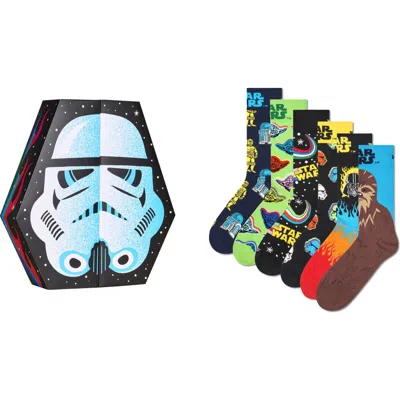 Happy Socks Assorted 6-pack Star Wars Socks Gift Box In White