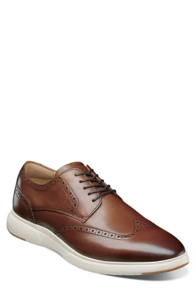 Florsheim Men's Dash Wingtip Oxford Shoes Men's Shoes In Cognac Multi