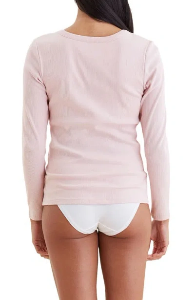 Papinelle Milla Ribbed Shelf Bra T-shirt In  Pink