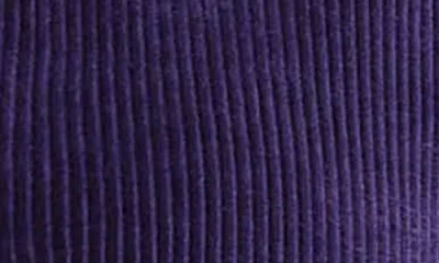 Foxcroft Maddy Plush Corduroy Button-up Shirt In Deep Purple