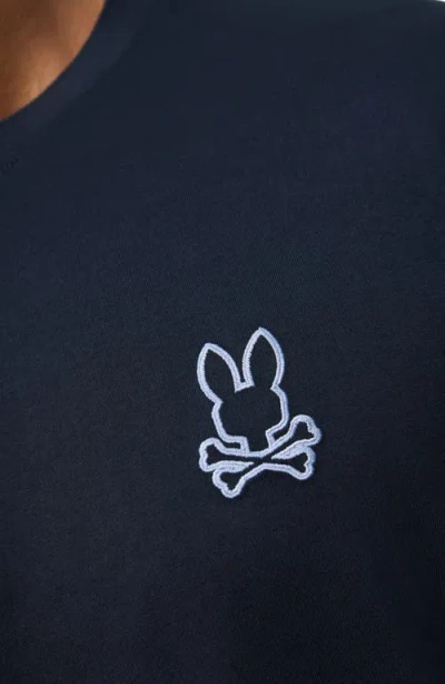 Shop Psycho Bunny Stanwood Tipped Pima Cotton T-shirt In Navy