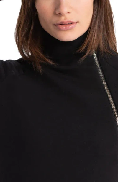 Marcella Alani Long Sleeve Sweatshirt Dress In Black