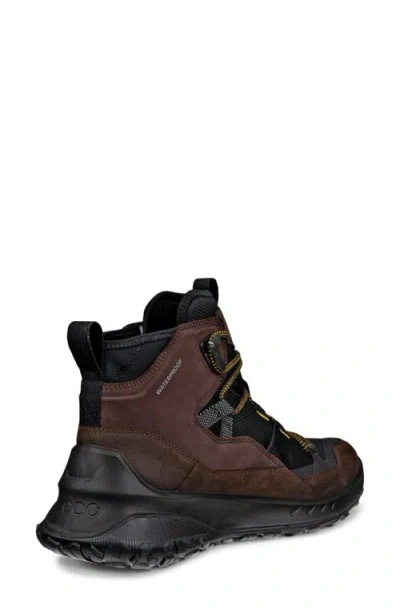 Ecco Ult-trn Waterproof Boot In Mocha/mocha/black