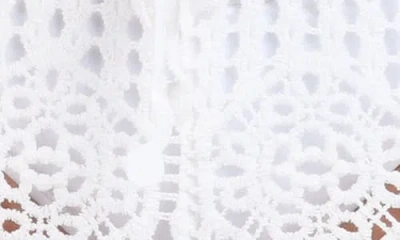 La Blanca Waverly Open Stitch Cotton Crop Cover-up Pants In Ivory