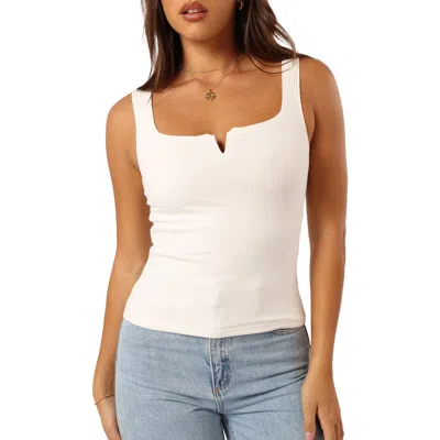 Petal And Pup Petal & Pup Santina Rib Tank In White
