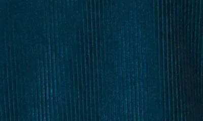 Foxcroft Sammy Corduroy Polo Sweater In Deep Teal