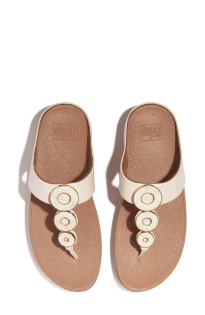 Fitflop Fino Platform Wedge Flip Flop In Paris Beige