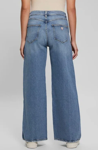 Guess Bellflower Wide-leg Jeans In Blu Magic