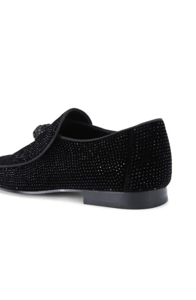 Shop Kurt Geiger London Hugh Embellished Smoking Slipper In Black