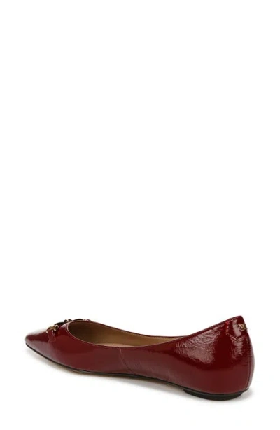 Sam Edelman Nori Pointed Toe Flat In Cabernet Red