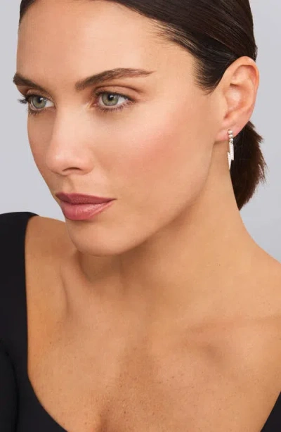 Lagos Caviar Spark Diamond Lightning Drop Earrings In Sterling Silver