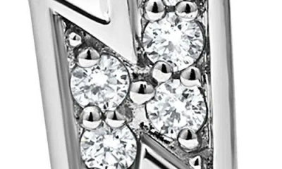 Lagos Caviar Spark Diamond Lightning Drop Earrings In Sterling Silver
