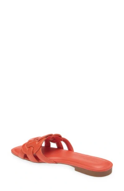 Nordstrom Carolina Slide Sandal In Orange Tangerine