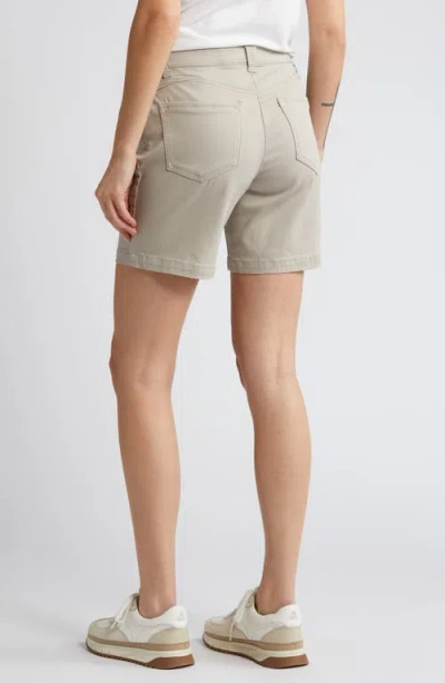 Wit & Wisdom 'ab'solution Mid Length Stretch Twill Shorts In Flax