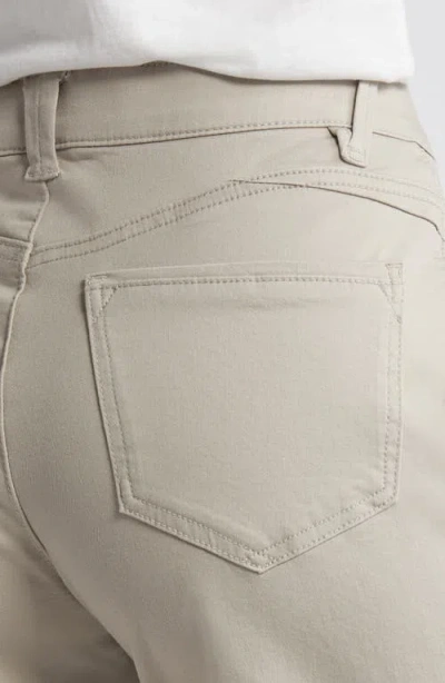 Wit & Wisdom 'ab'solution Mid Length Stretch Twill Shorts In Flax