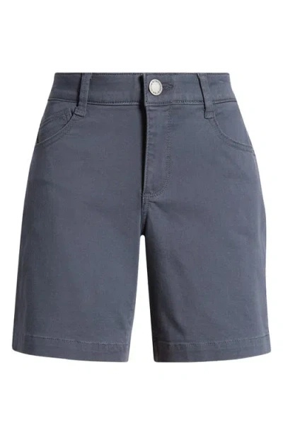 Wit & Wisdom 'ab'solution Mid Length Stretch Twill Shorts In Shadow