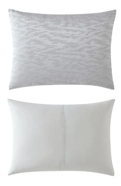 Vera Wang Illusion Duvet & Sham Set In Silver Grey
