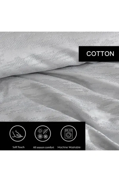 Vera Wang Illusion Duvet & Sham Set In Silver Grey