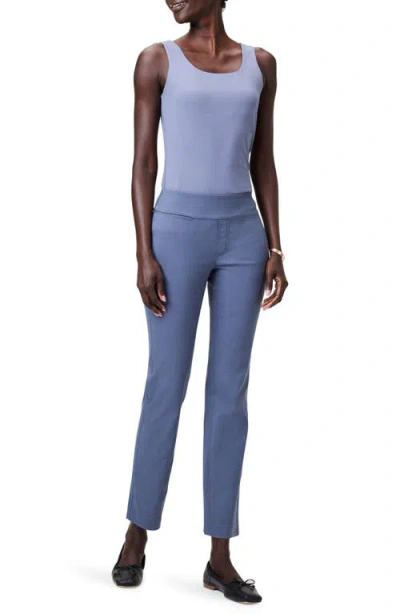 Nic + Zoe Wonderstretch Pocket Straight Leg Pants In Slate
