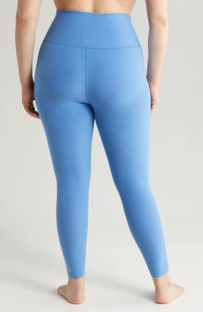 Beyond Yoga High Waist Midi Leggings In Sky Blue Heather