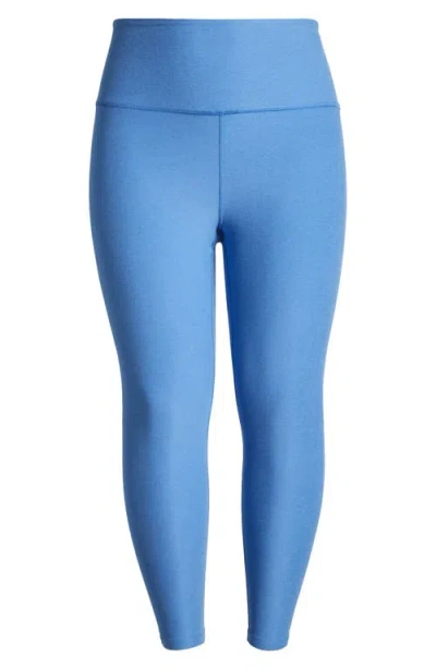 Beyond Yoga High Waist Midi Leggings In Sky Blue Heather