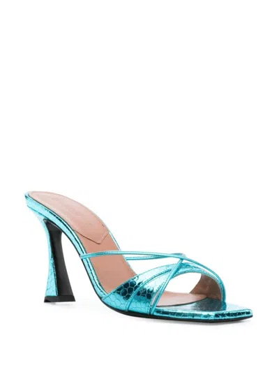 D’accori Lust Mule High Heels In Blue