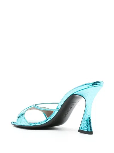 D’accori Lust Mule High Heels In Blue