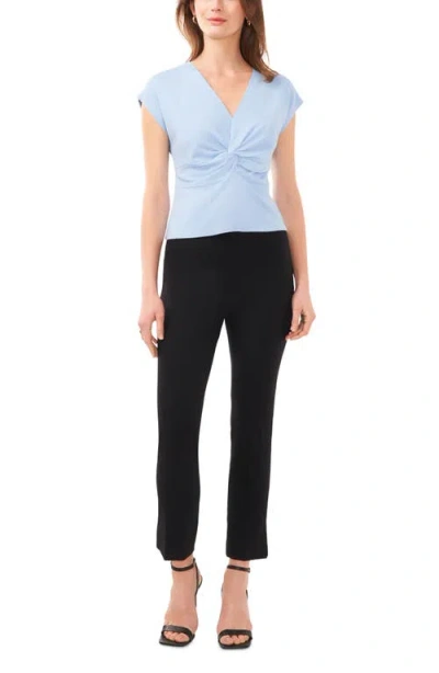 Halogen Twist Knit Top In Placid Blue