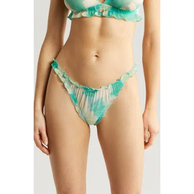 Love Stories Lana Mesh Thong In Green
