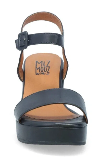 Miz Mooz Gillie Block Heel Platform Sandal In Black