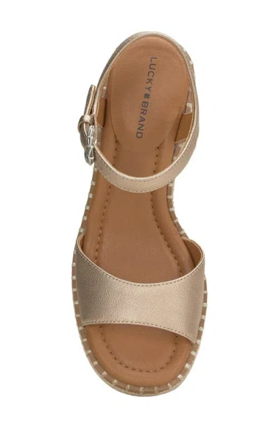 Lucky Brand Jennyl Ankle Strap Espadrille Sandal In Stardust Etoile