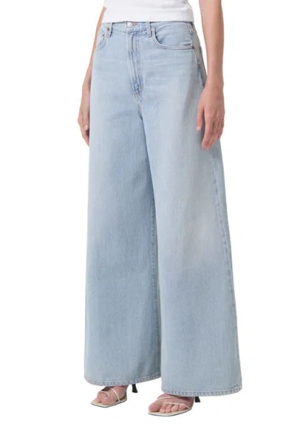Agolde Nolan High Waist Wide Leg Jeans In Encounter