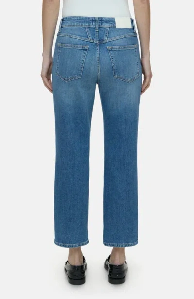 Closed Milo High Waist Ankle Slim Organic Cotton Jeans In Mid Blue