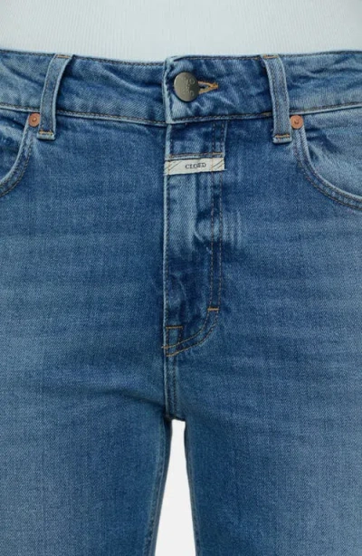 Closed Milo High Waist Ankle Slim Organic Cotton Jeans In Mid Blue