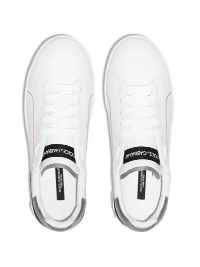 Shop Dolce & Gabbana Portofino Sneakers In White