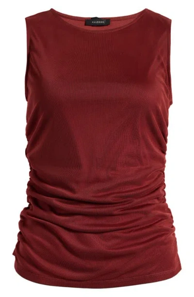 Halogen ® Sleeveless Ruched Top In Spiced Apple