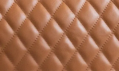 Persaman New York Quilted Tote In Saddle