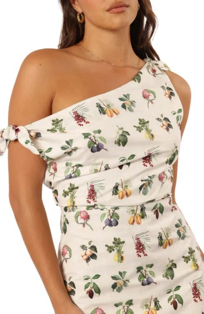 Petal And Pup Petal & Pup Mariella Asymmetric Tie Strap Minidress In Multi