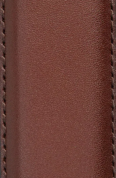 Johnston & Murphy Feather Edge Leather Belt In Tan